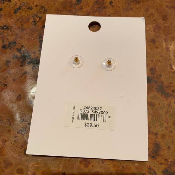 NWT LOFT Gold Teardrop 1 3/4" Earrings - Picture 4 of 4